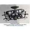 Rustic wrought iron lamps. decoration