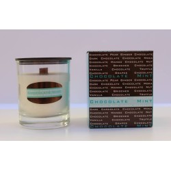 Aromatic candles, chocolate mint collection, scented candles