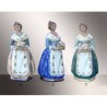 Porcelain figurines. Fallas standing with front basket and stand