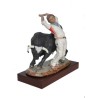 Estatuetas de porcelana um touro, com aparador stand série limitada branco