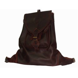 Backpack. Dark leather pouch. handmade. hunting classic. gift. exclusive series