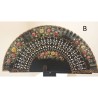 Spanish hand fan with certificate. Painted and handmade, wood