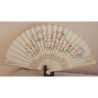 Spanish hand fan with certificate. Painted and handmade, light ivory. london