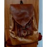 Zaino in pelle stile rustico. fatto a mano. classico di caccia. comprare. design esclusivo. modello madrid