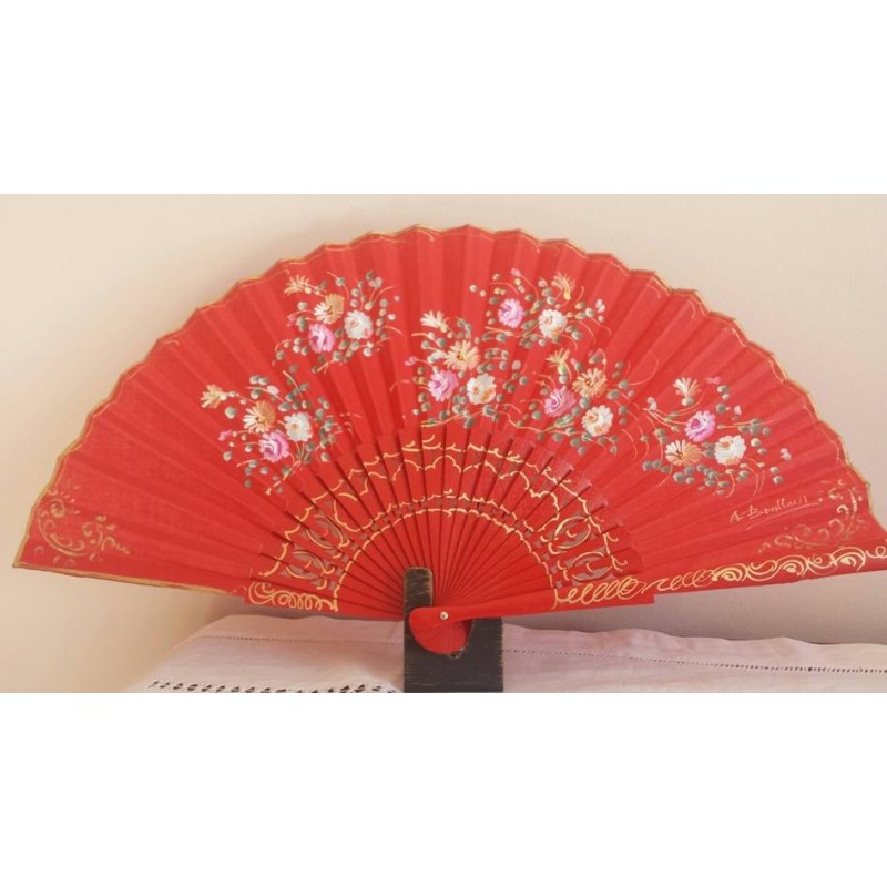 Spanish hand fan with certificate